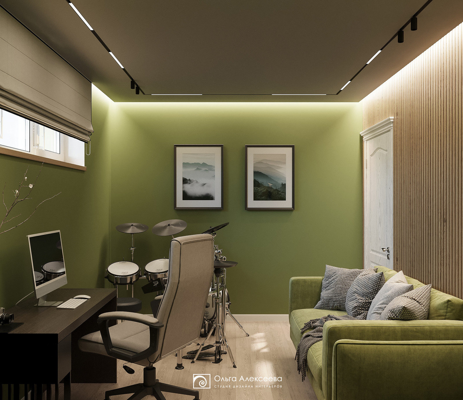 Обложка проекта: Дизайн комнаты музыканта