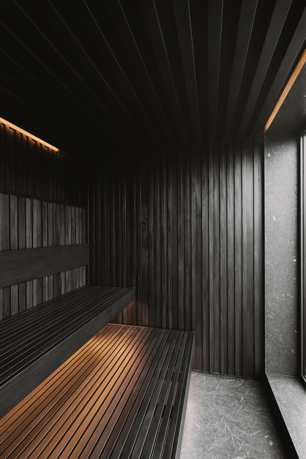 Линейное освещение сауны