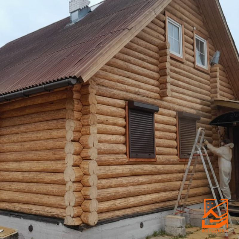 Преображение дома из бревен