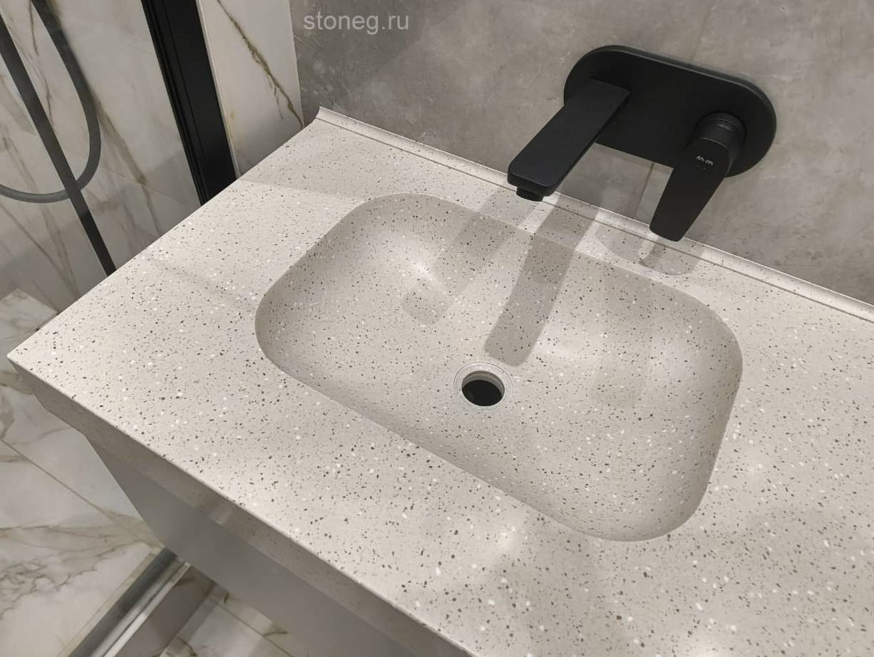 Grandex: Раковина со столешницей из искусственного камня