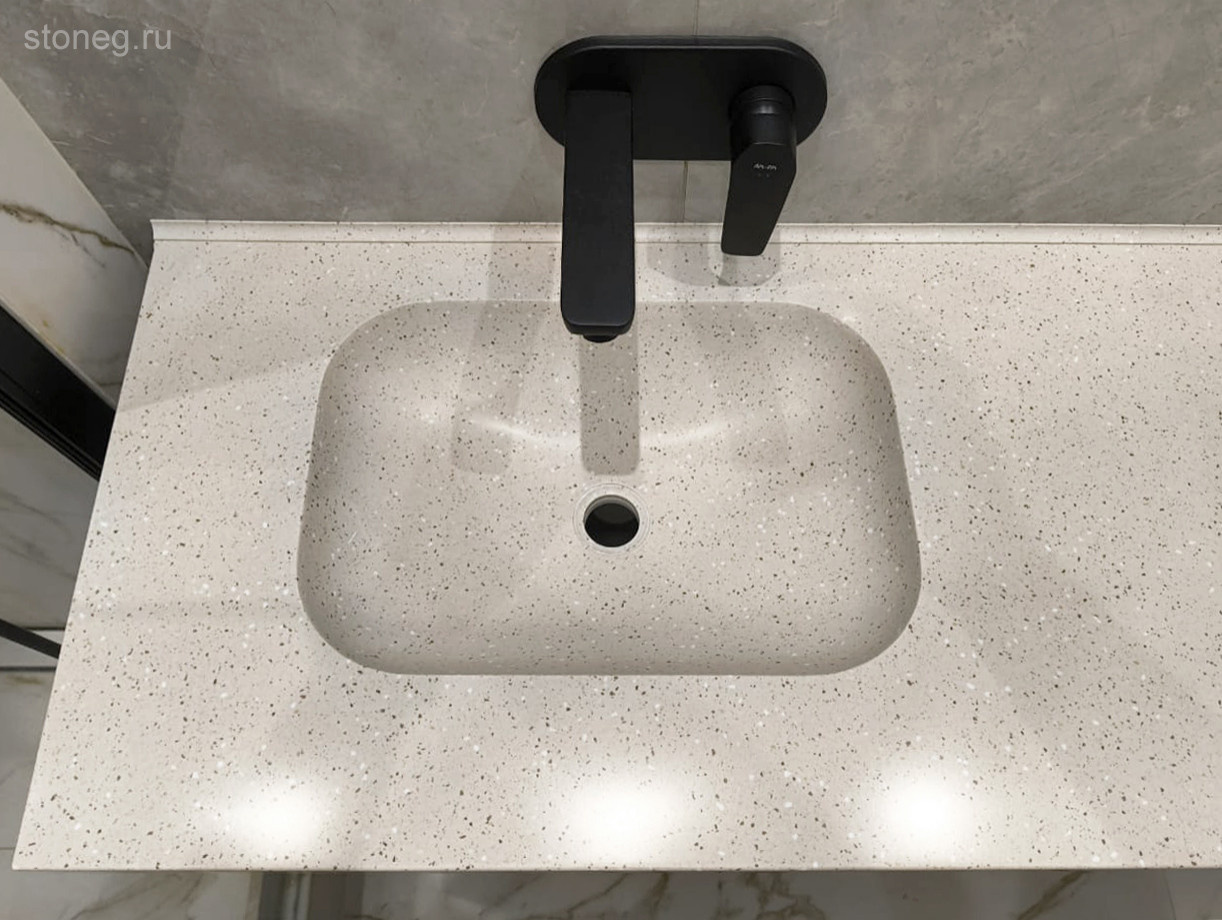 Обложка проекта: Grandex: Раковина со столешницей из искусственного камня