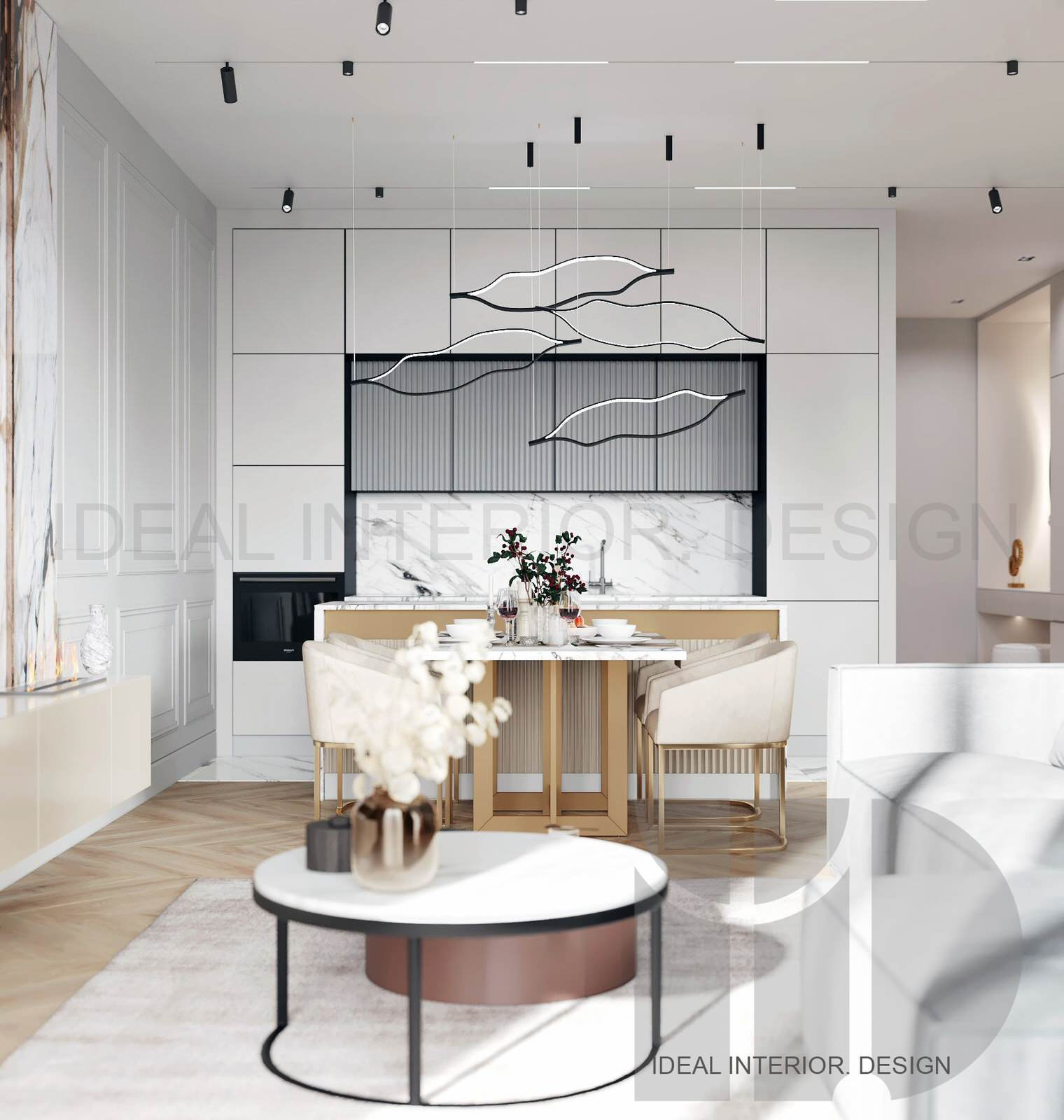 Apartment design project Krestovsky 12 (SPb)