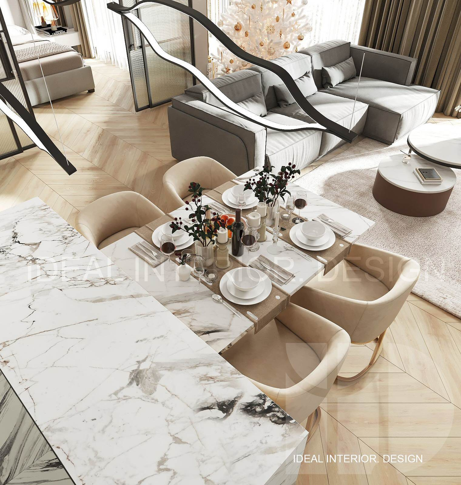Apartment design project Krestovsky 12 (SPb)