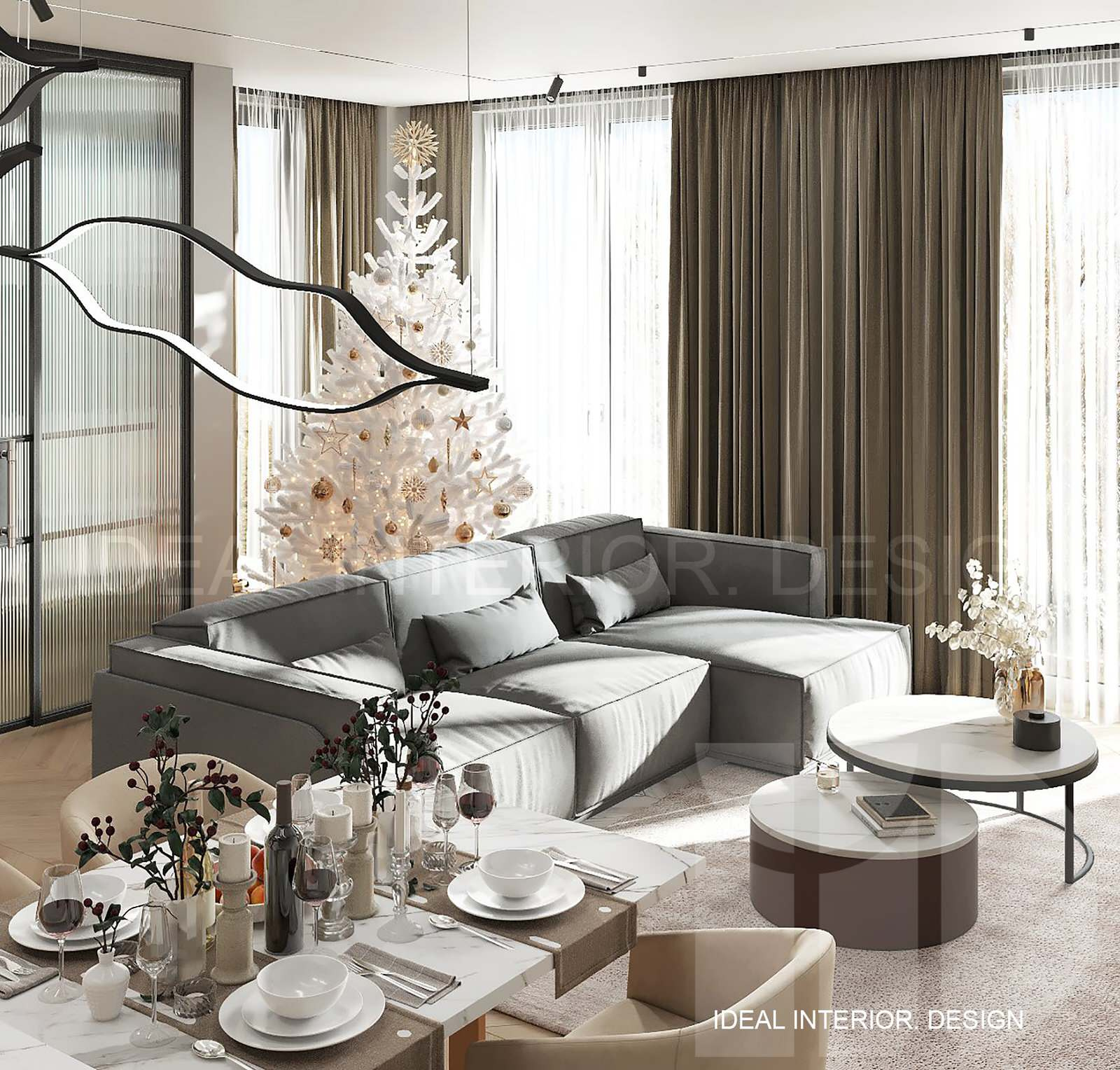 Apartment design project Krestovsky 12 (SPb)
