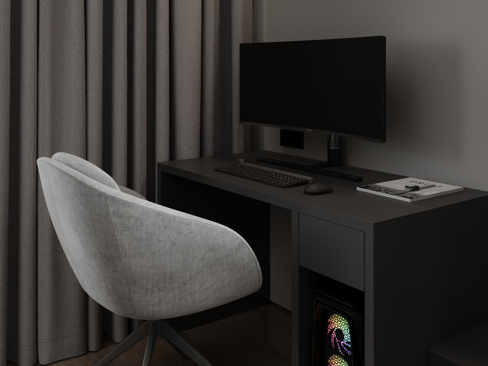 Студия в стиле минимализм ЖК Дом на Анри