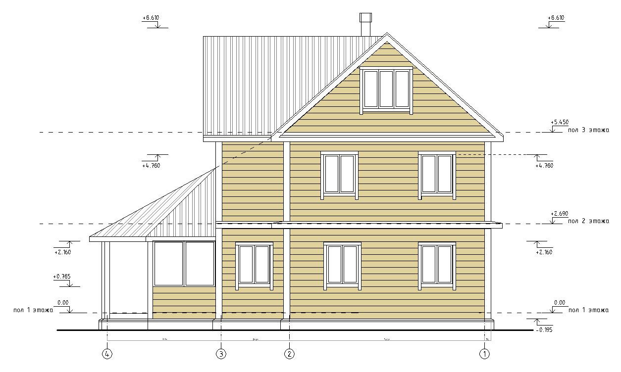Деревянный загородный дом после реконструкции