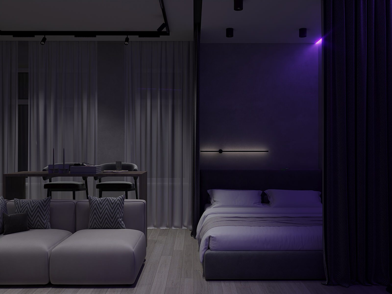 Дизайн-проект однокомнатной квартиры