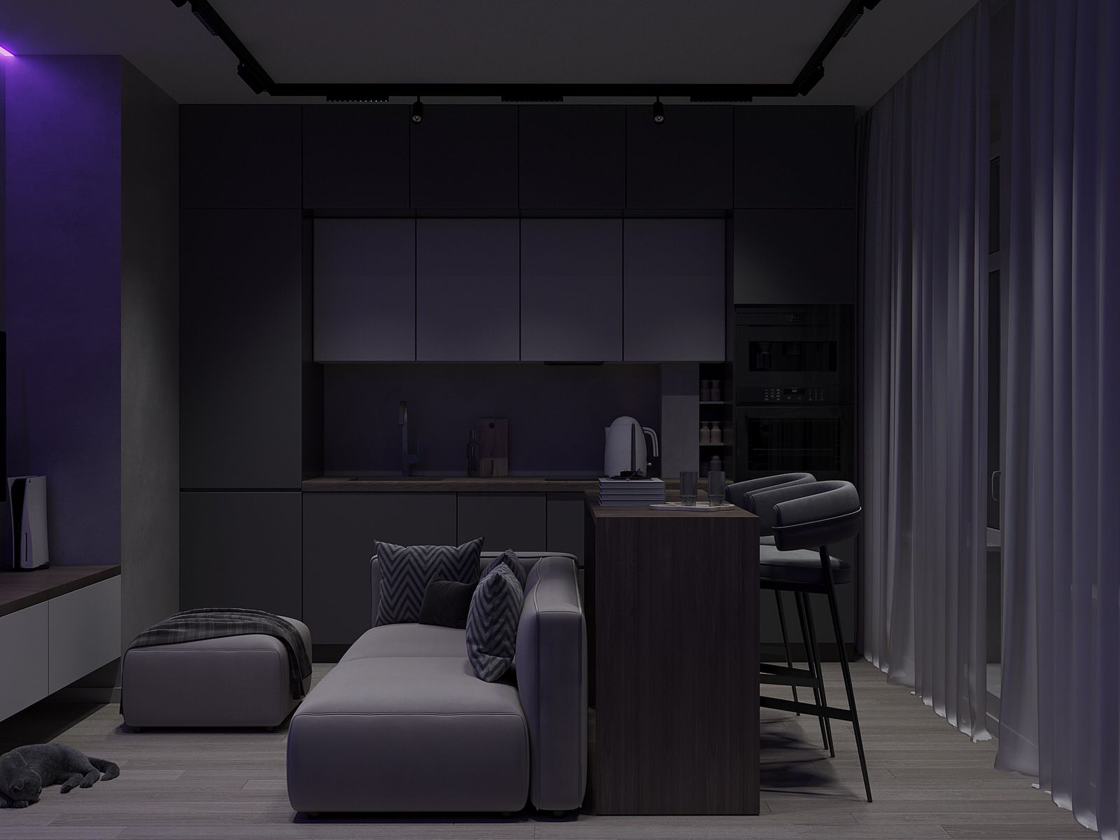 Дизайн-проект однокомнатной квартиры