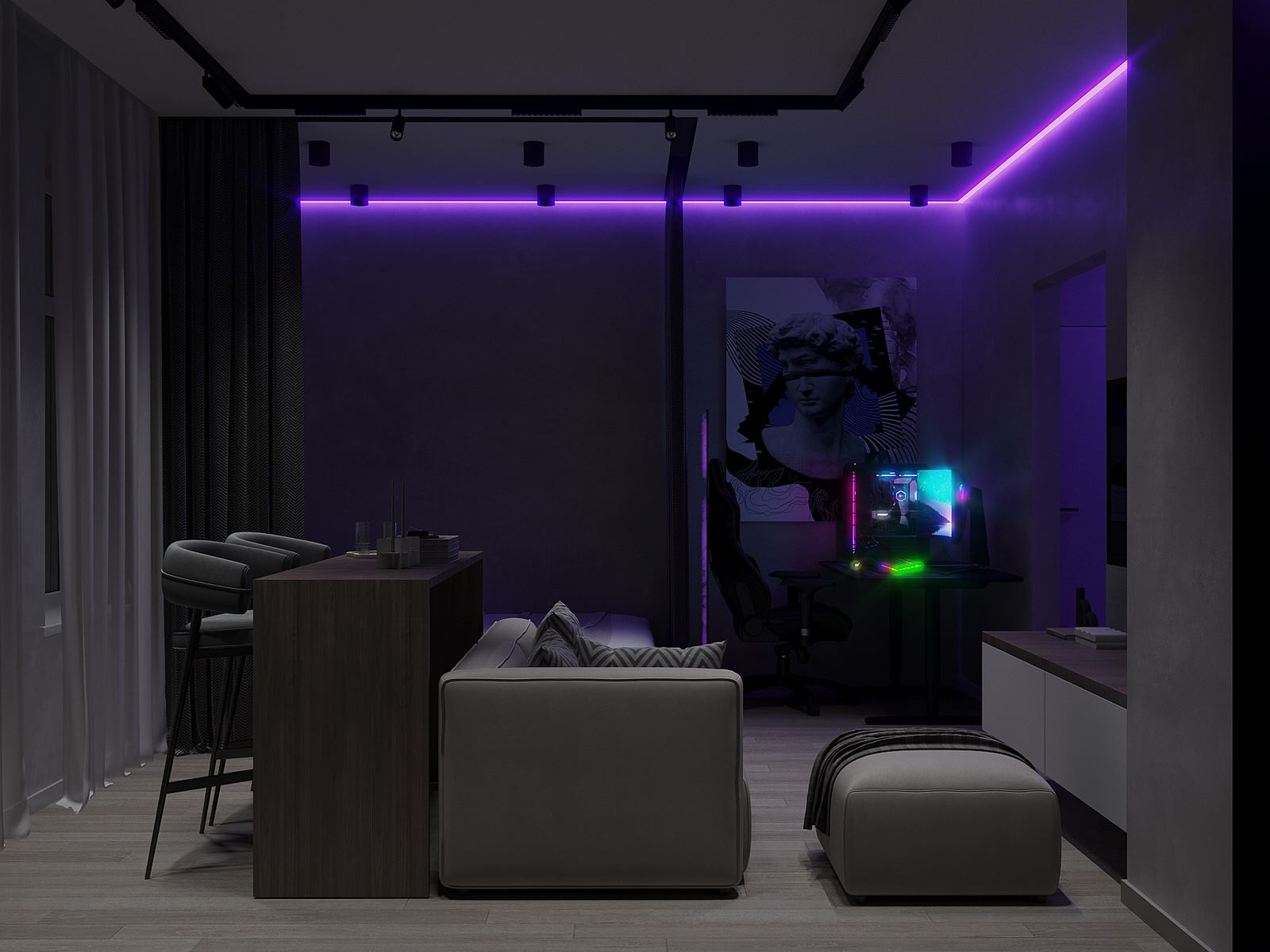 Дизайн-проект однокомнатной квартиры