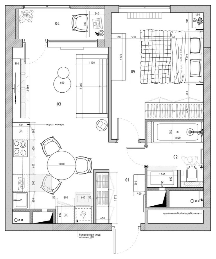 Современная классика для апартаментов в ЖК "Серебряный фонтан"