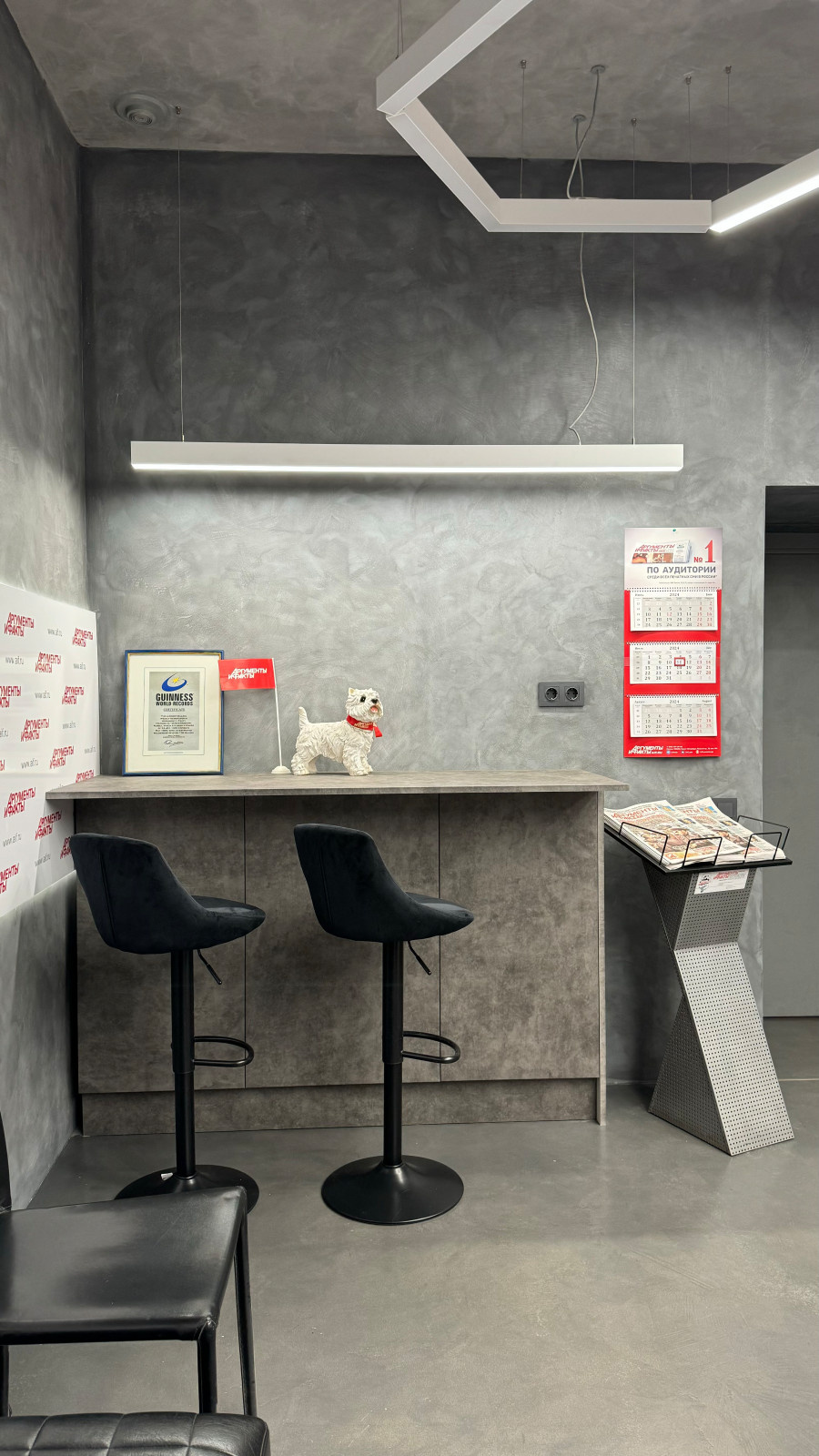 Реконструкция пресс-центра "Аргументы и факты на Неве", г. Санкт-Петербург.