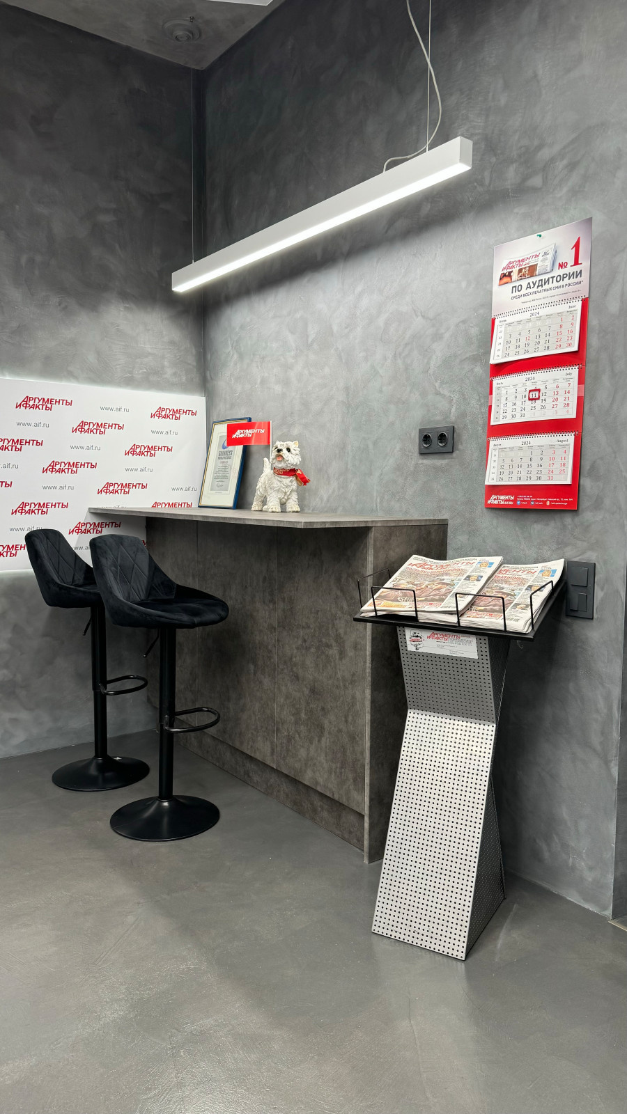 Реконструкция пресс-центра "Аргументы и факты на Неве", г. Санкт-Петербург.