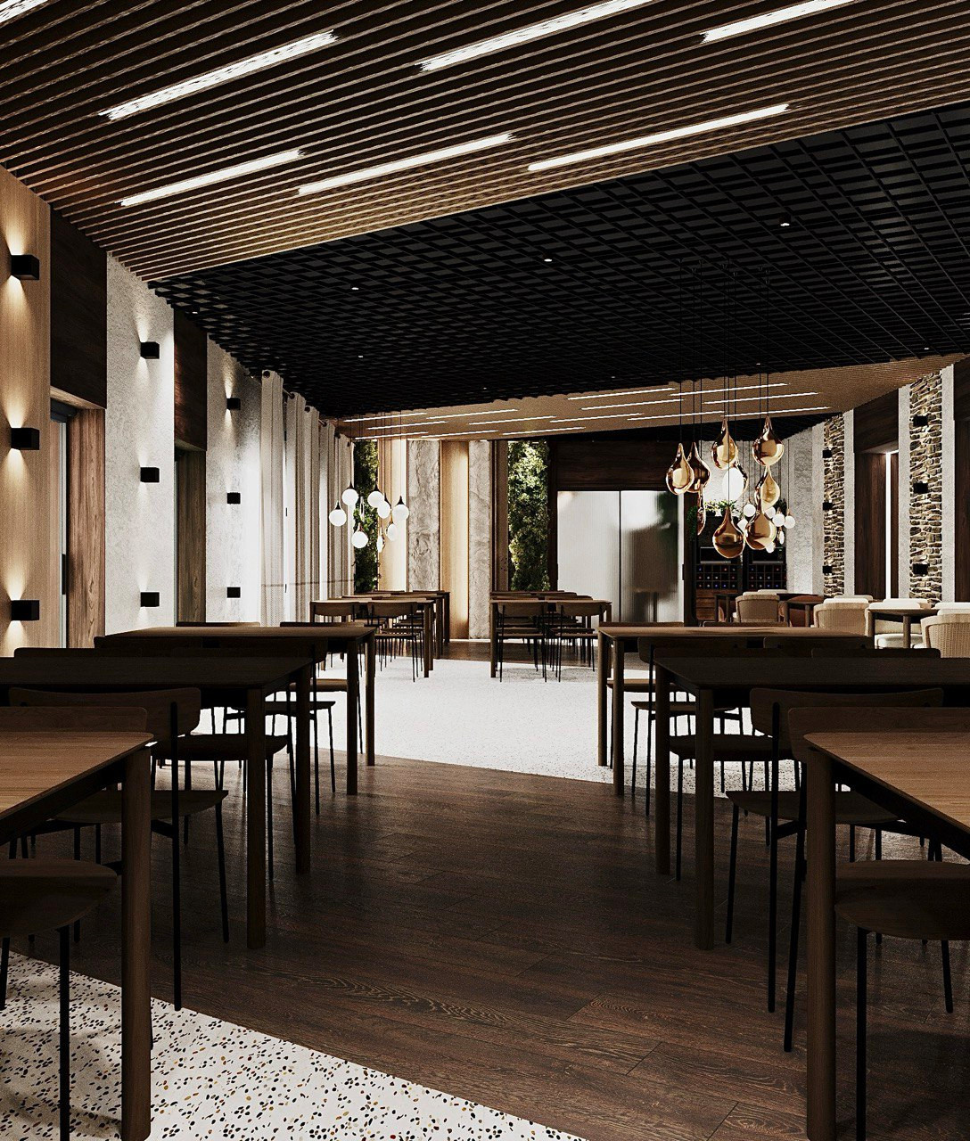 Обложка проекта: Столовая на Тверской г. Москва (концепт)