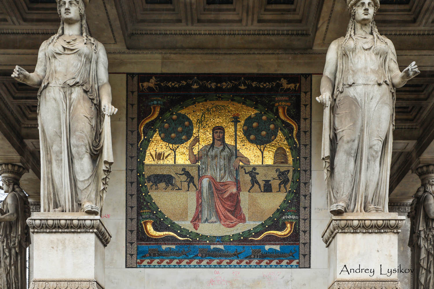 Мюнхен - парк Максимилиансанлаген (Maximiliansanlagen)