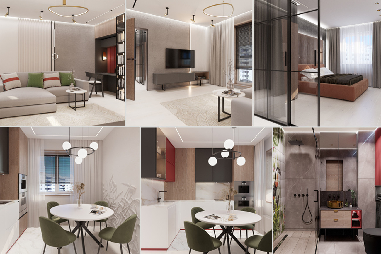 Обложка проекта: Небольшая уютная квартира расположенная в живописном месте нашего города