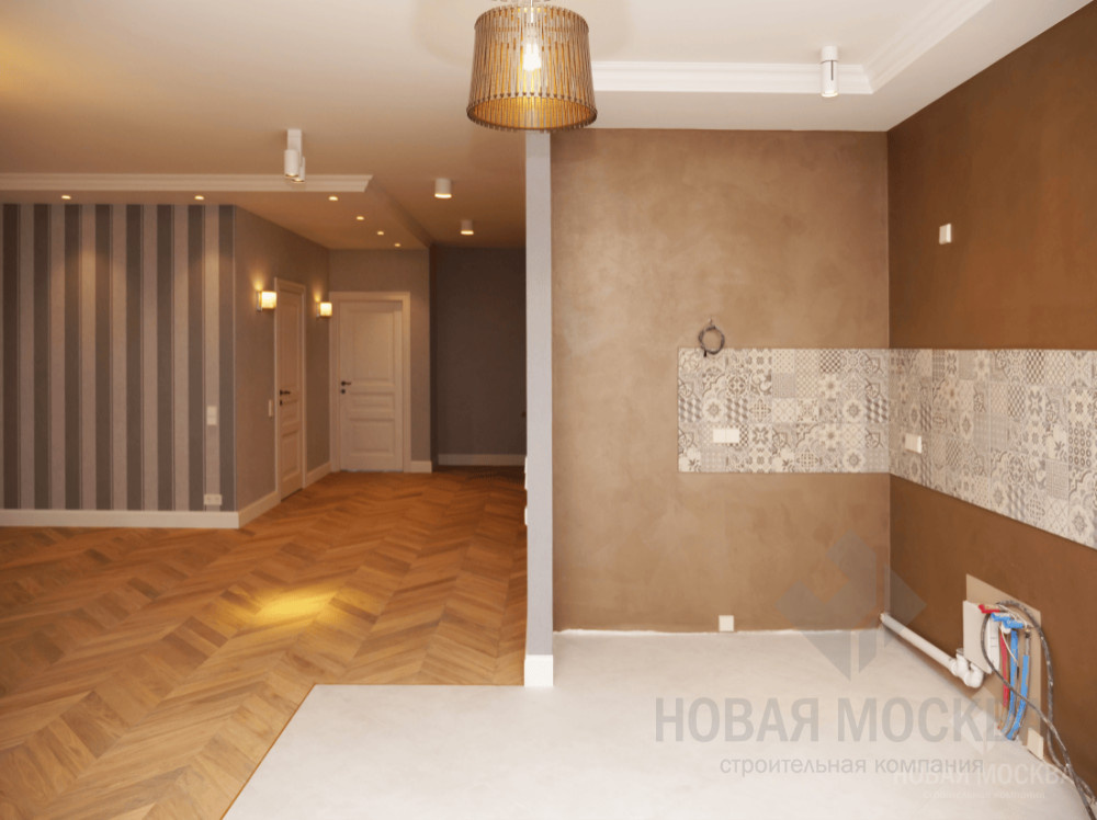 Ремонт четырехкомнатной квартиры 129 кв.м. в ЖК «Лобачевский»