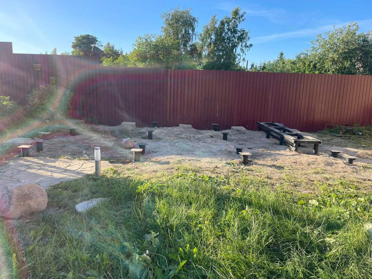 Остекленная беседка с модульным барбекю комплексом