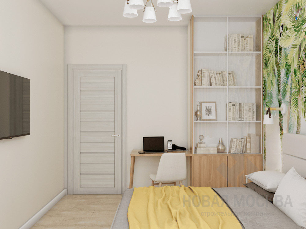 Дизайн-проект двухкомнатной квартиры 70 кв.м в ЖК «Скандинавия»