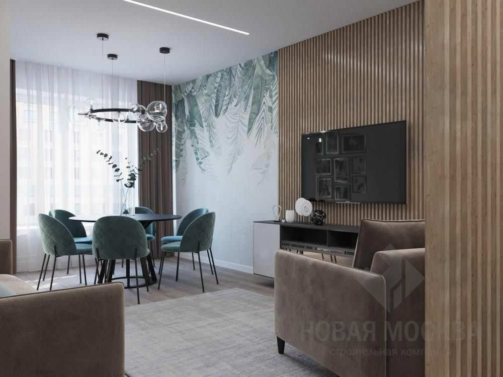 Дизайн-проект трехкомнатной квартиры 80 кв.м в ЖК «Аннино парк»