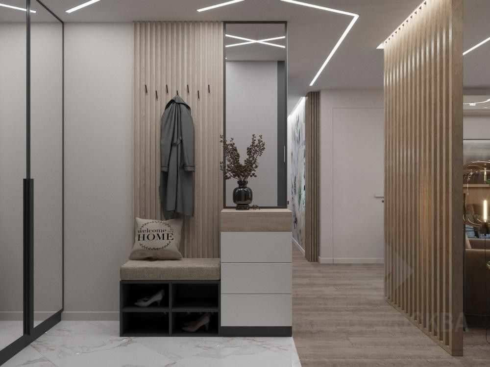 Дизайн-проект трехкомнатной квартиры 80 кв.м в ЖК «Аннино парк»