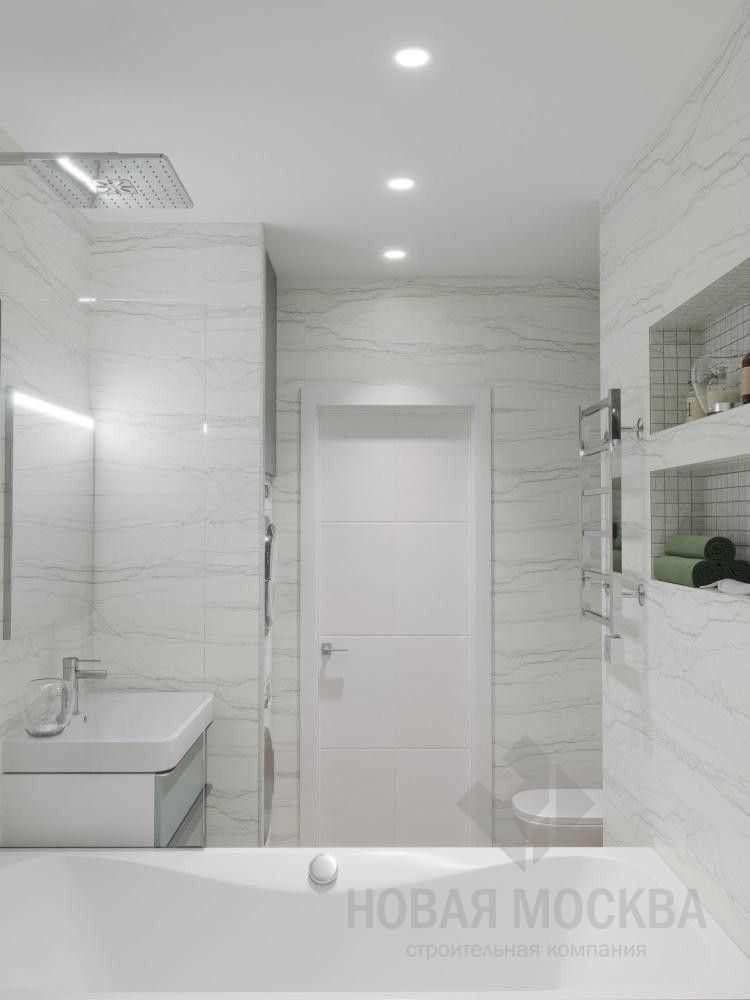 Дизайн-проект трехкомнатной квартиры площадью 87 кв.м в ЖК «Лучи»