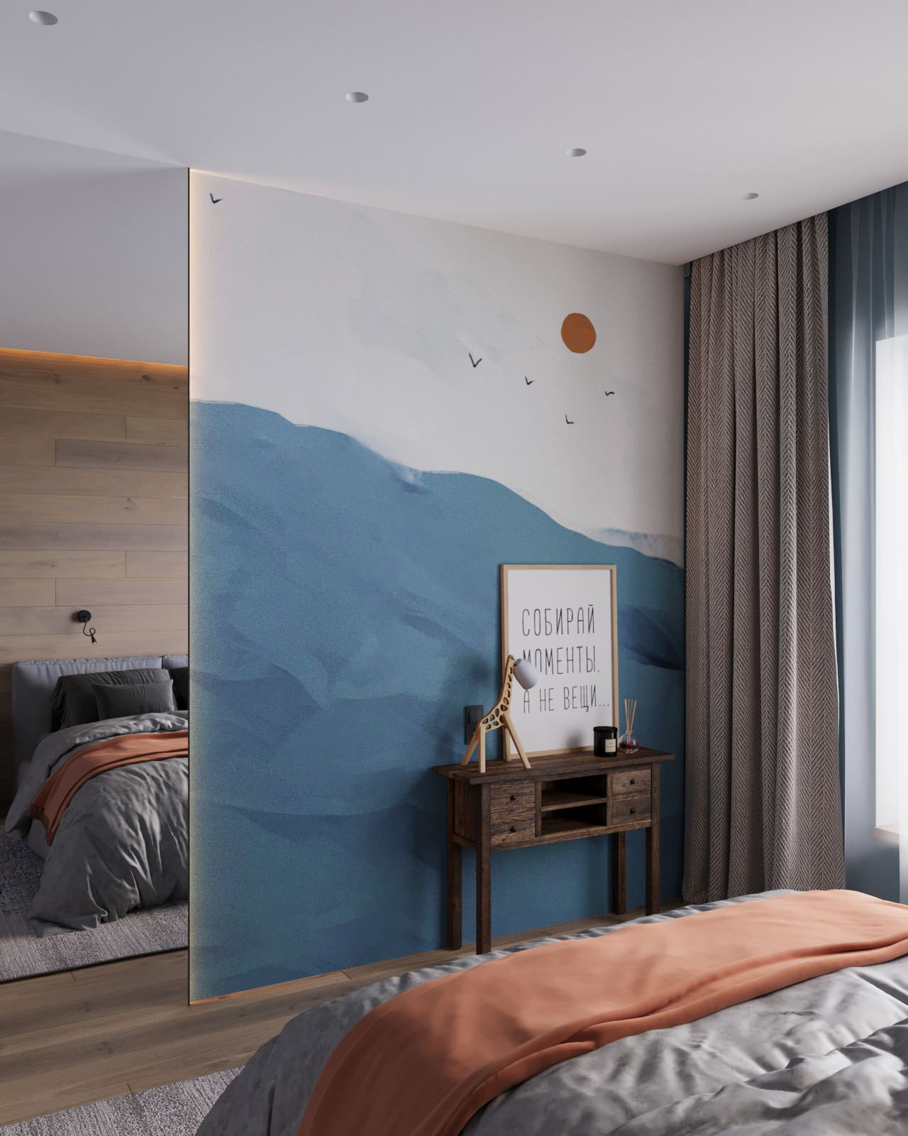 Проект однокомнатной квартиры в Санкт-Петербурге, очень самобытный