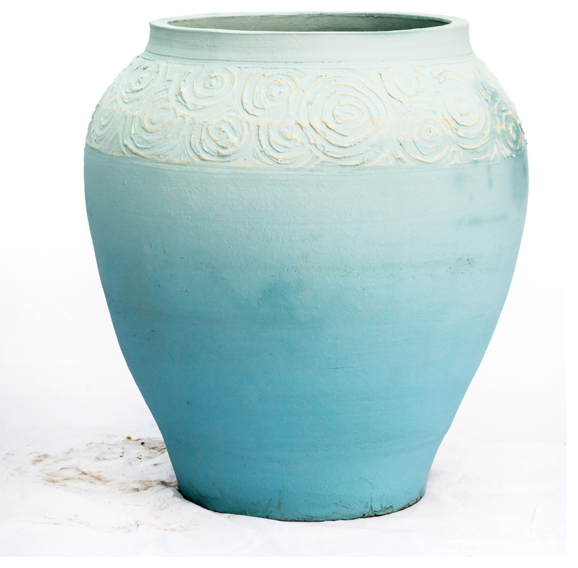 Большие керамические голубые горшки «Океан» для деревьев