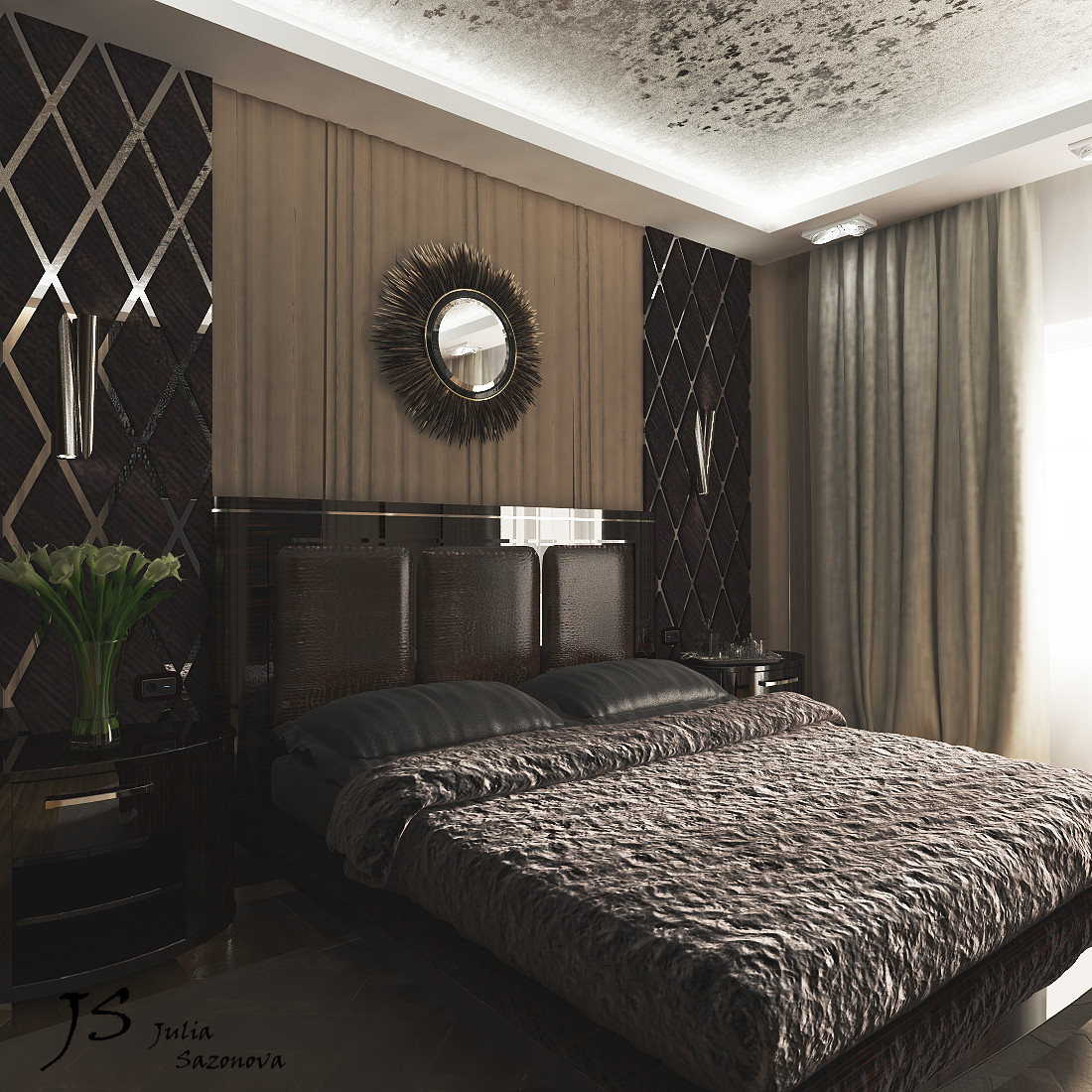 Спальня в стиле Ар Деко