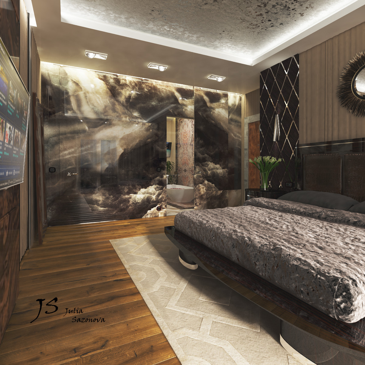 Спальня в стиле Ар Деко