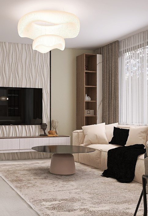 Кухня-гостиная в современном стиле