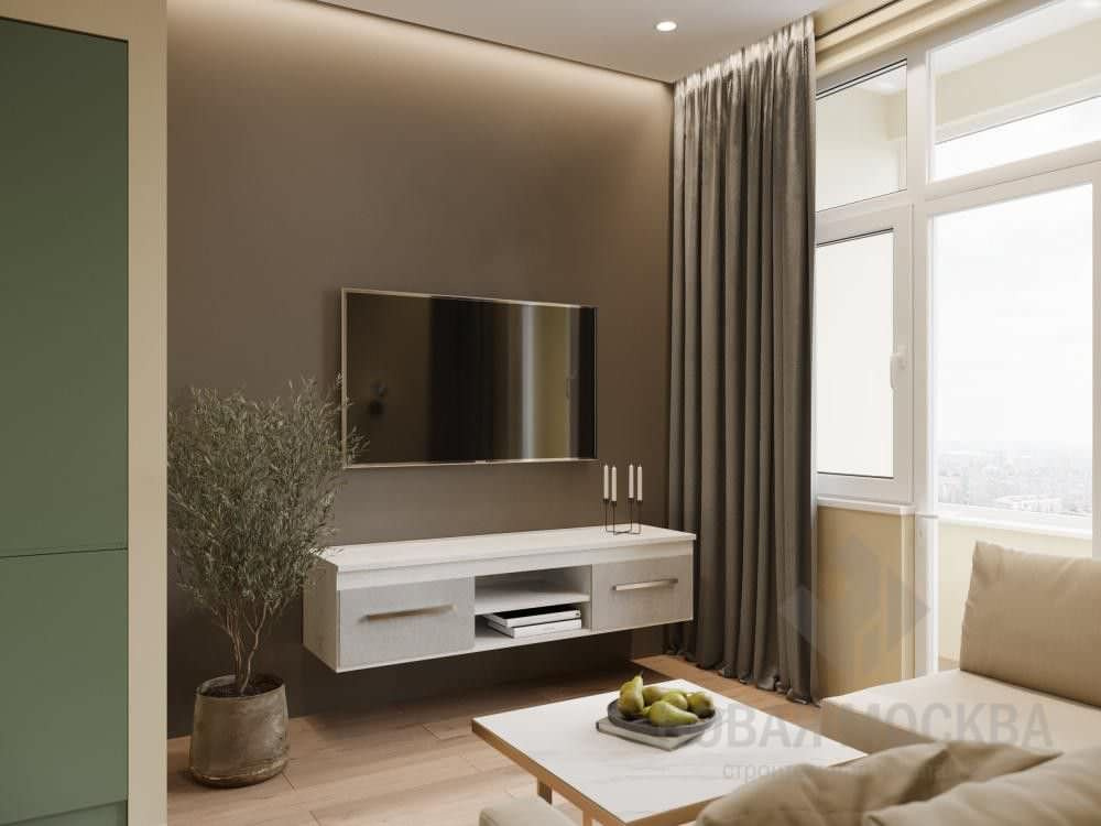 Дизайн-проект однокомнатной квартиры 40 кв.м в ЖК «Москва А101»