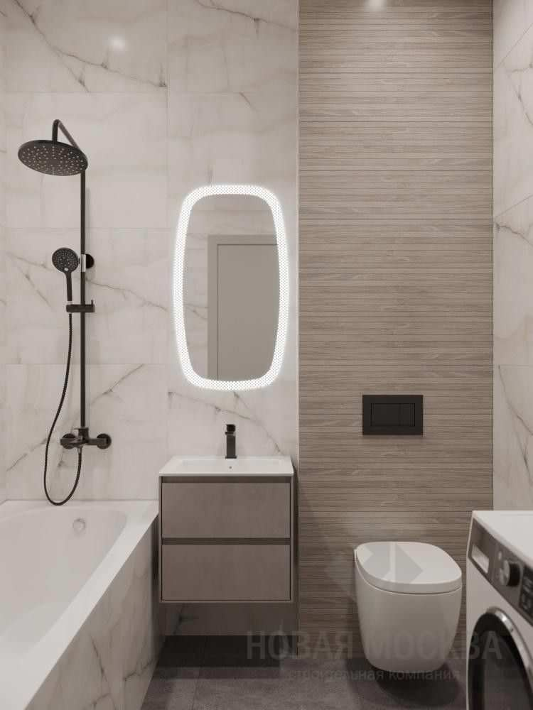 Дизайн-проект однокомнатной квартиры 40 кв.м в ЖК «Москва А101»