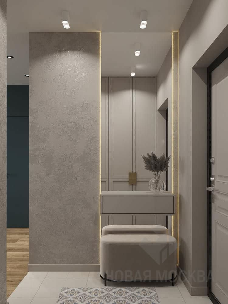 Дизайн-проект однокомнатной квартиры 40 кв.м в Марьино в ЖК «Домашний»