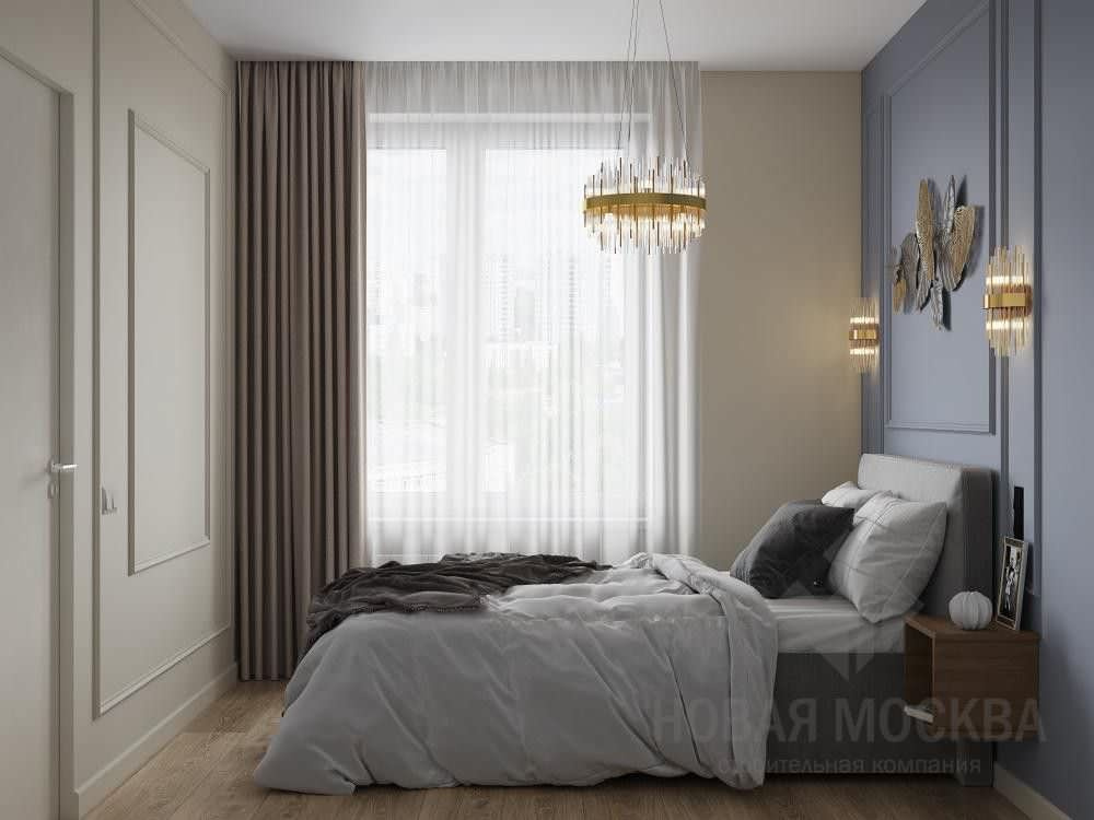 Дизайн-проект однокомнатной квартиры 40 кв.м в Марьино в ЖК «Домашний»