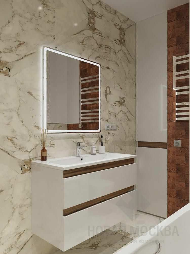 Дизайн-проект однокомнатной квартиры 40 кв.м в Марьино в ЖК «Домашний»