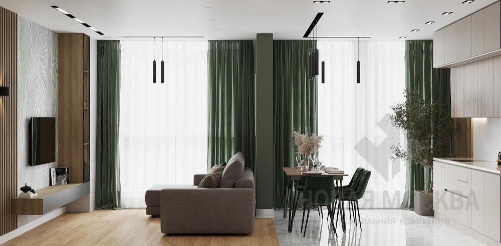Дизайн-проект 3-комнатной квартиры площадью 74 кв.м в ЖК «Москва А101»