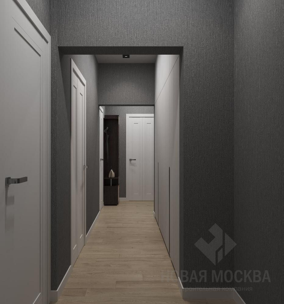 Дизайн-проект двухкомнатной квартиры 66 кв.м в ЖК «Аквилон PARK»