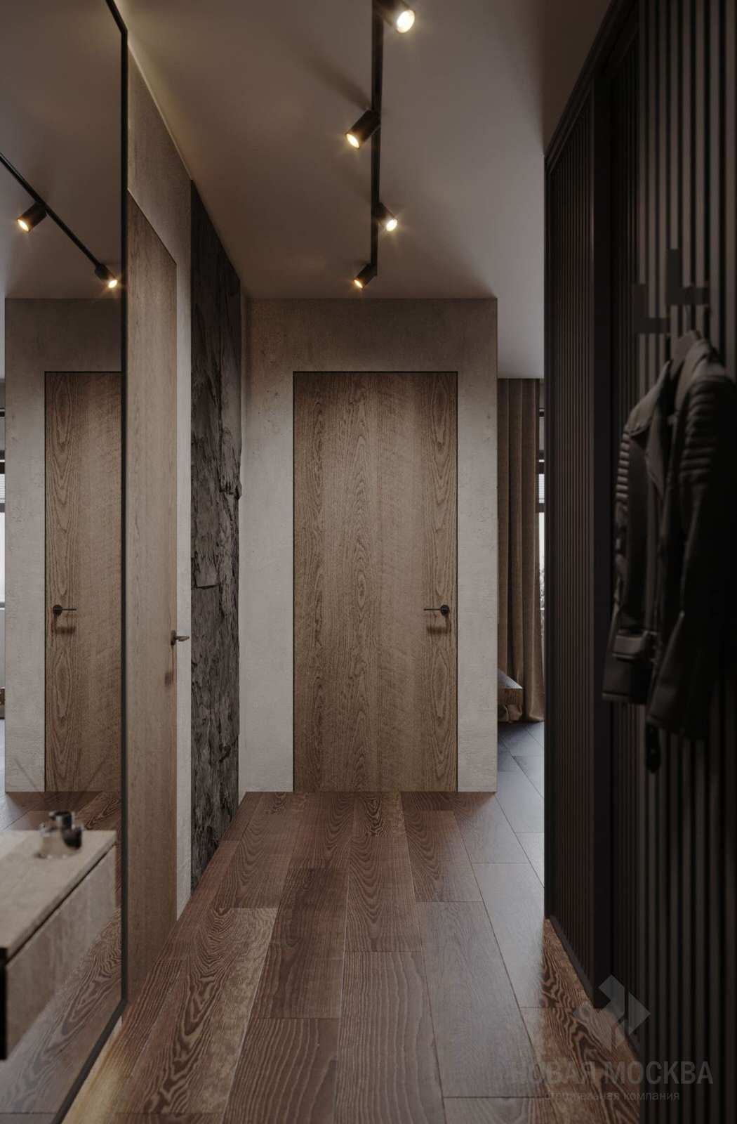 Дизайн-проект однокомнатной квартиры 42 кв.м в ЖК «Скандинавия»