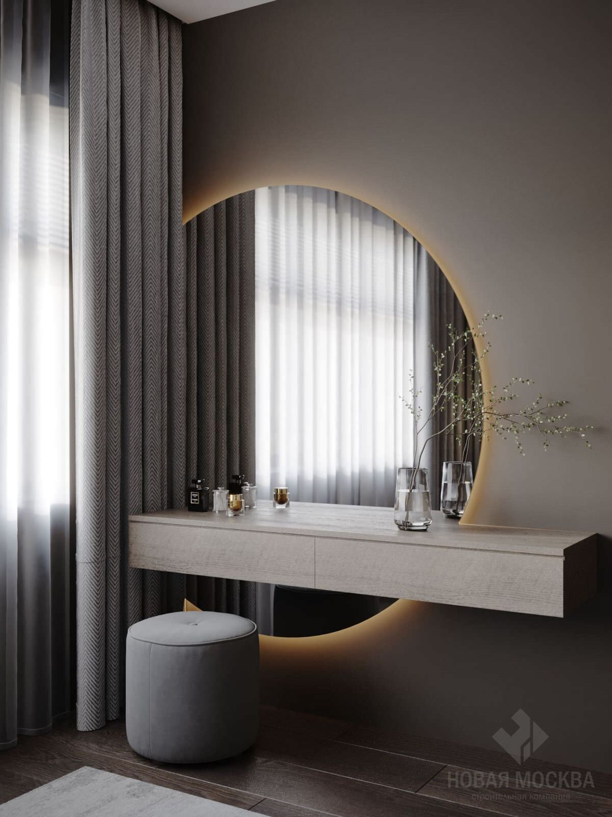 Дизайн-проект однокомнатной квартиры 42 кв.м в ЖК «Скандинавия»