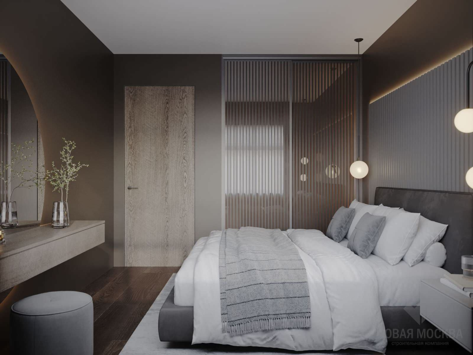 Дизайн-проект однокомнатной квартиры 42 кв.м в ЖК «Скандинавия»