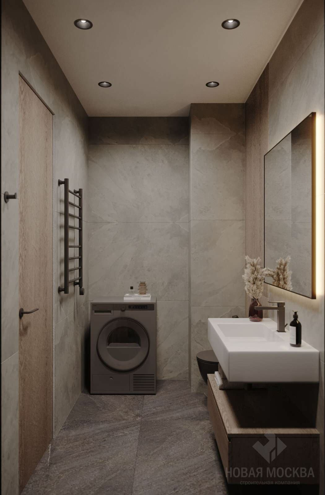 Дизайн-проект однокомнатной квартиры 42 кв.м в ЖК «Скандинавия»