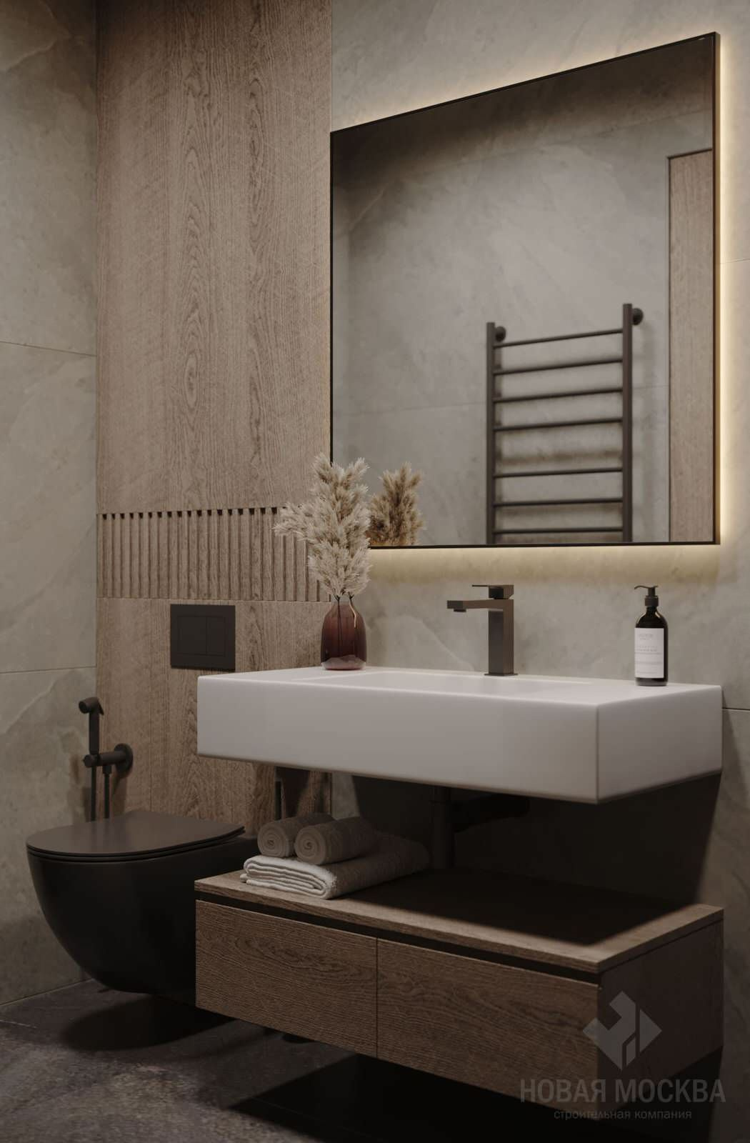 Дизайн-проект однокомнатной квартиры 42 кв.м в ЖК «Скандинавия»