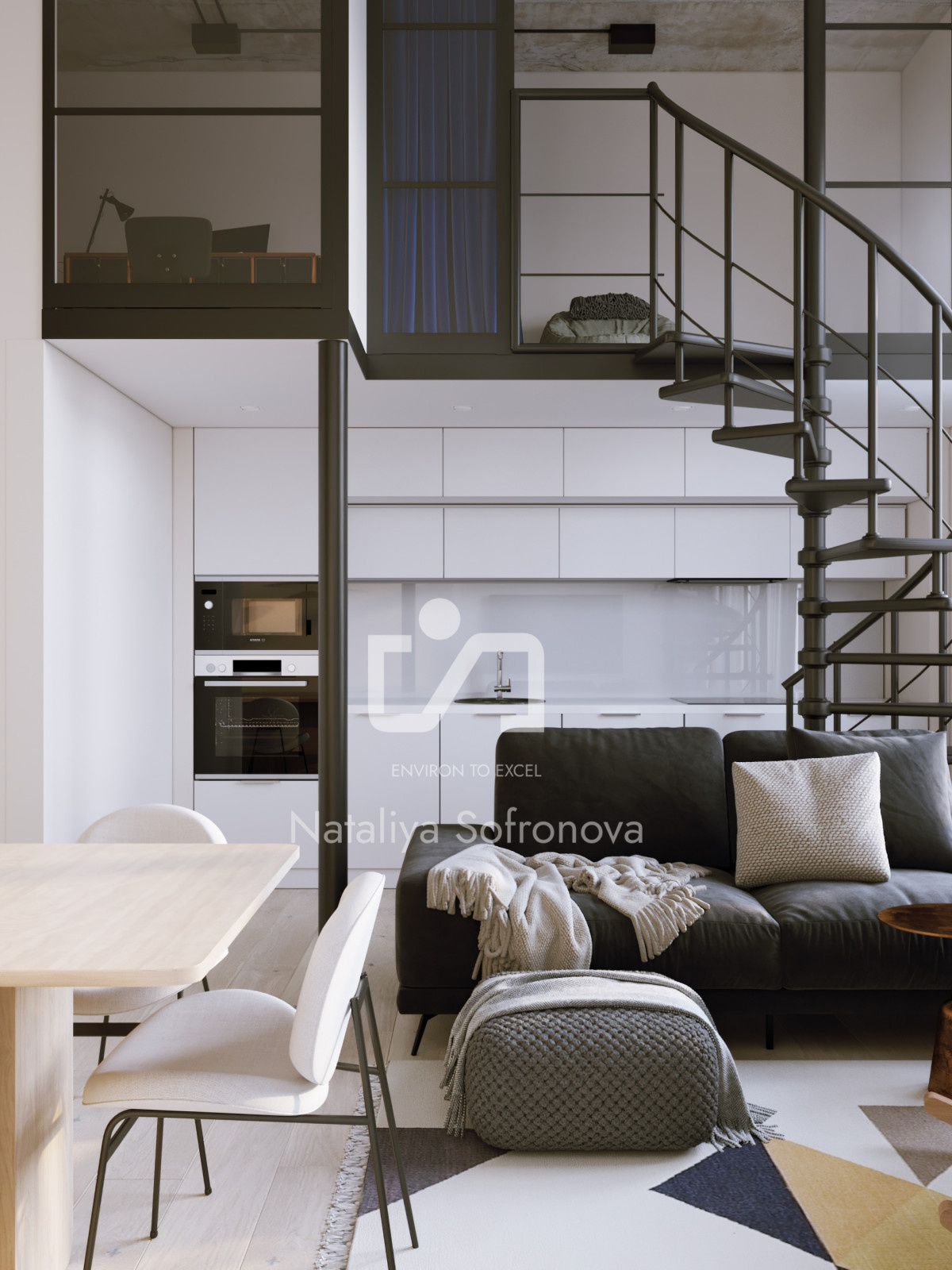 Living Room in White
