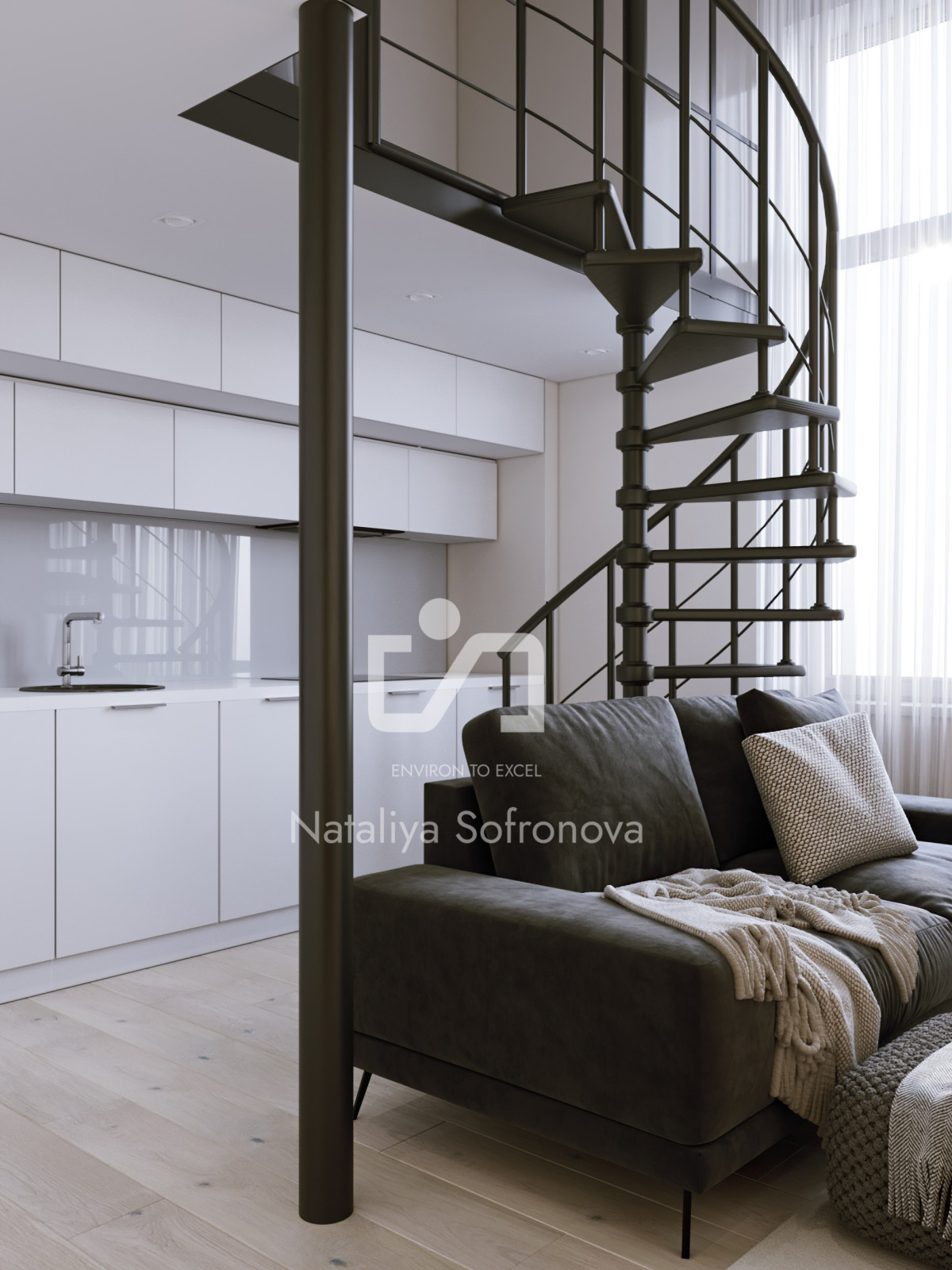Living Room in White
