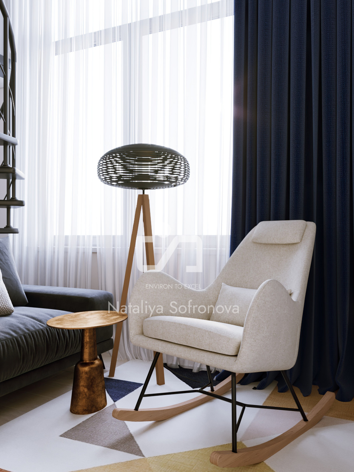 Living Room in White