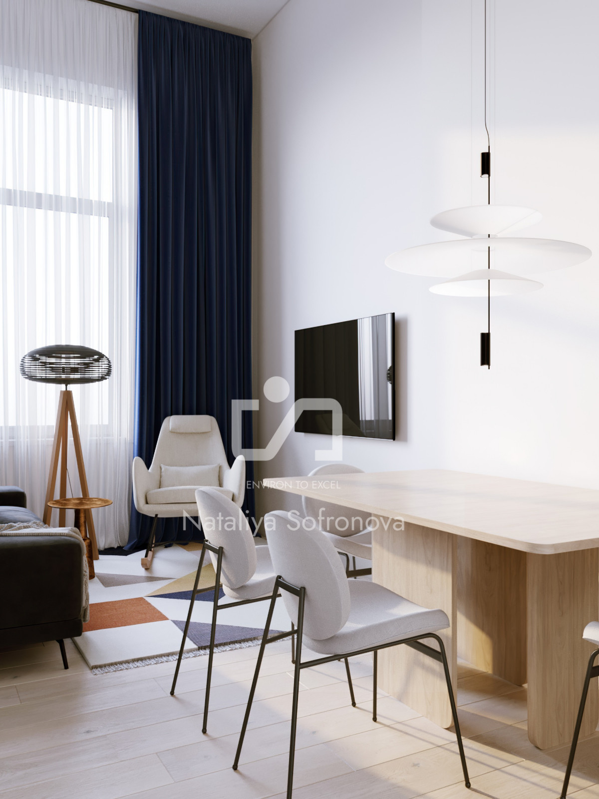 Living Room in White