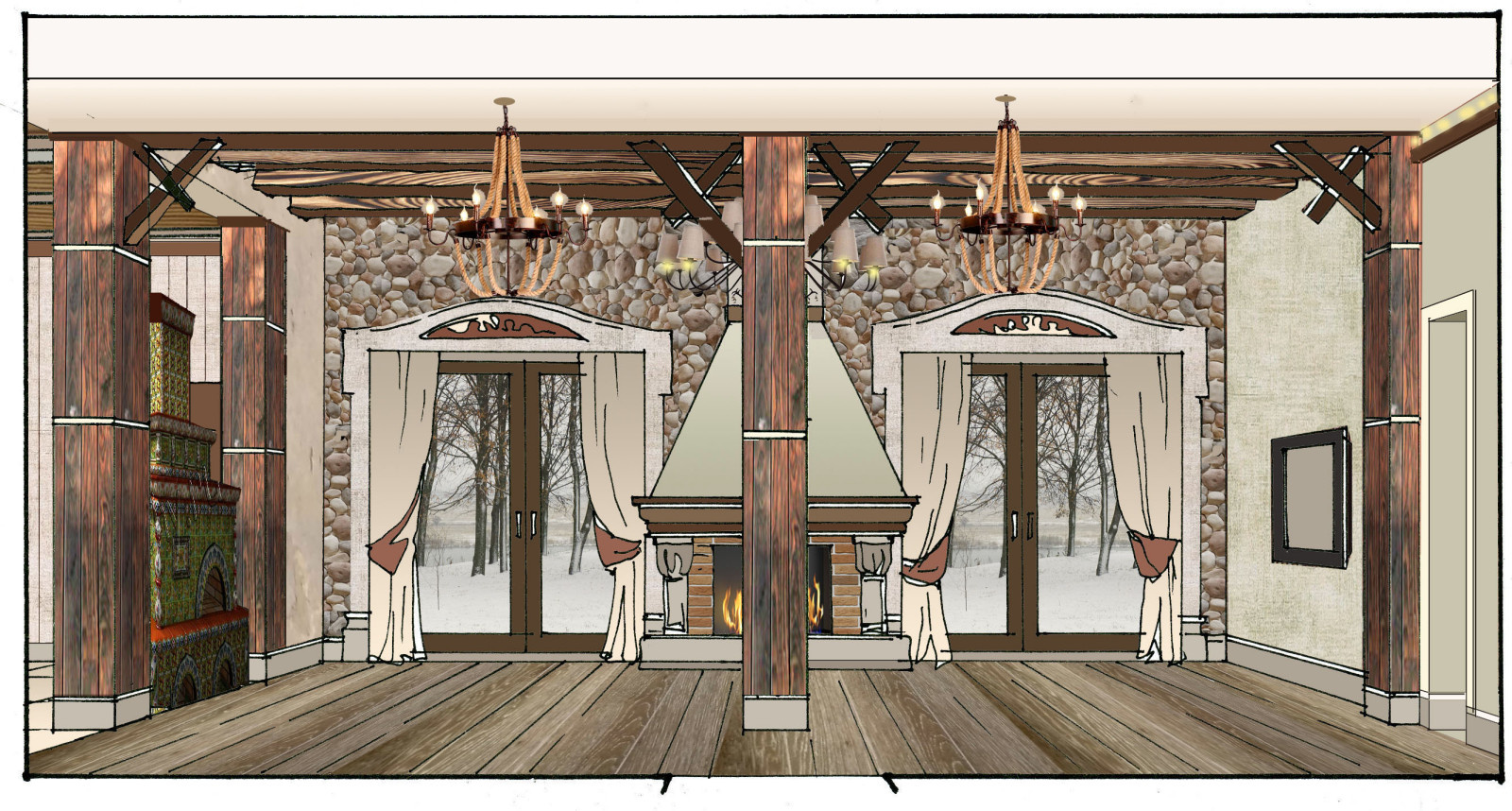 .Частный жилой дом.Шале