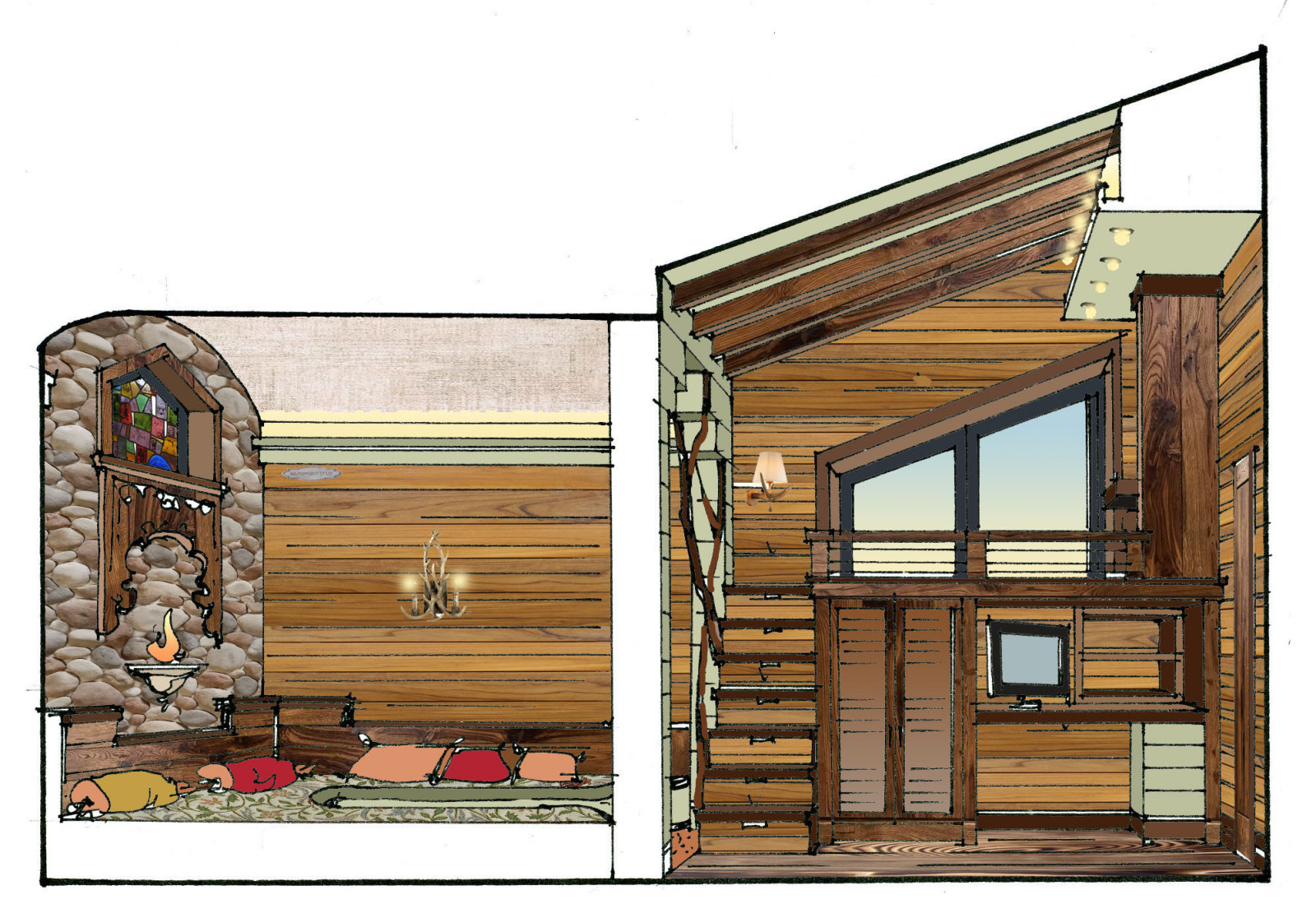 .Частный жилой дом.Шале