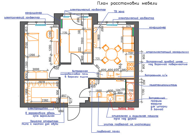 двухкомнатная квартира