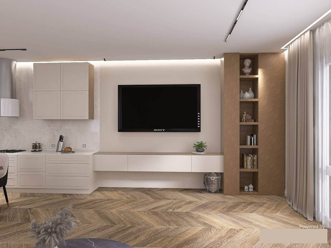 Интерьер контемпораре.